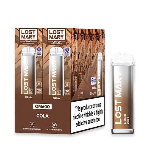 Lost Mary QM600 Disposable Vape Kit 10 Pack - Cola