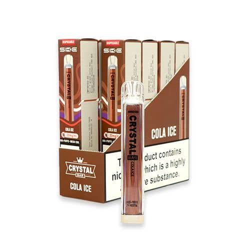 SKE Crystal Bar Disposable Vape Kit 10 x Multipack - Cola Ice