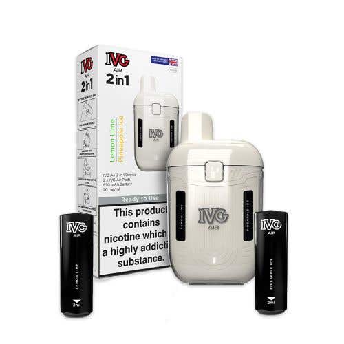 IVG Air 2-in-1 Rechargeable Disposable Vape Kit - Cream Edition