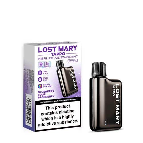 Lost Mary Tappo Prefilled Pod Kit - Dark Bronze with Blueberry Sour Raspberry Pod
