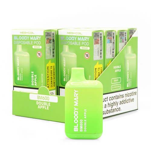 Bloody Mary BM600 Disposable Vape Kit 10 x Multipack - Double Apple