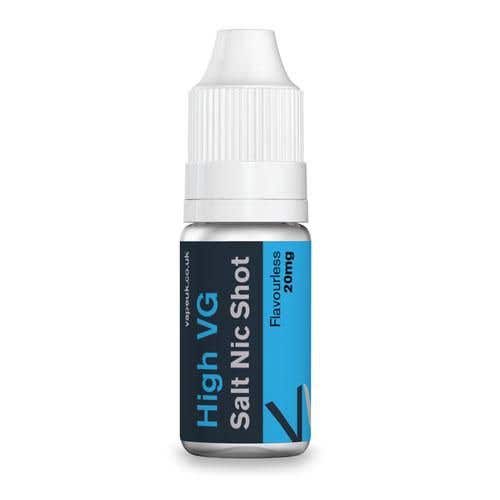 E-Liquid Vape UK High VG Nicotine SALT Shot 10ml 20mg