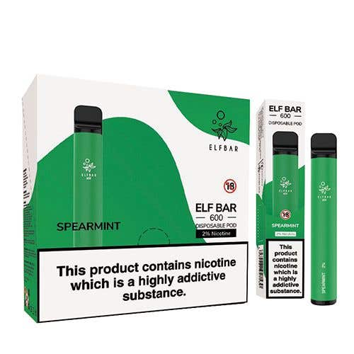 Elf Bar 600 Kit 10 x Disposable Vape Multipack - Spearmint