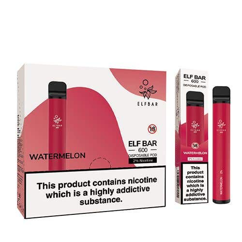 Elf Bar 600 Kit 10 x Disposable Vape Multipack - Watermelon