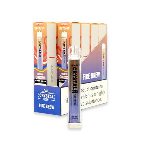 SKE Crystal Bar Disposable Vape Kit 10 x Multipack - Fire Brew