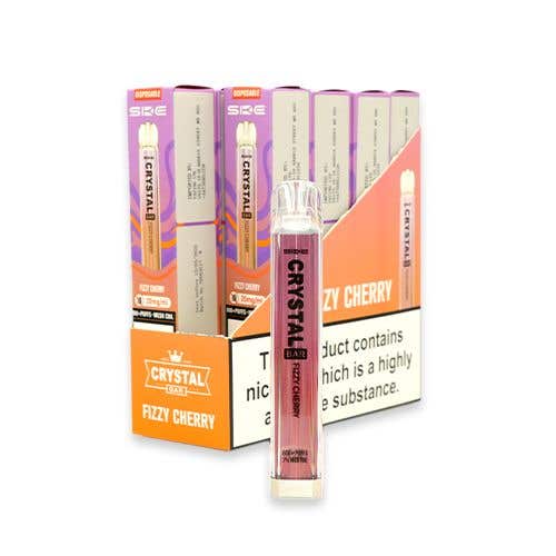 SKE Crystal Bar Disposable Vape Kit 10 x Multipack - Fizzy Cherry