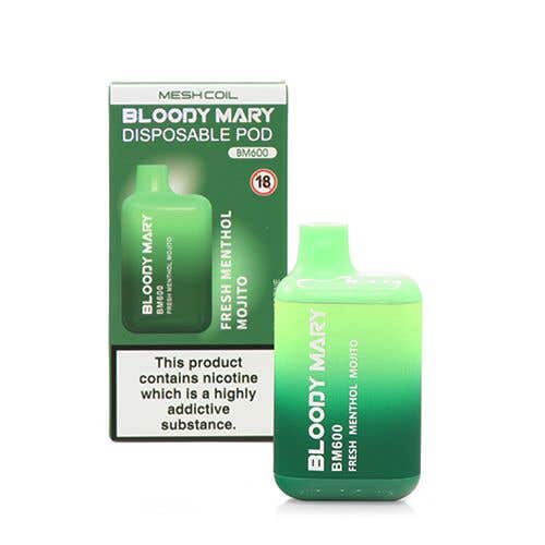 Bloody Mary BM600 Disposable Kit - 20mg - Fresh Menthol Mojito