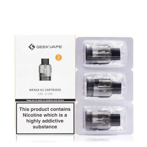 Geekvape Wenax K1 Replacement Cartridges - Pack of Four, 0.8ohm