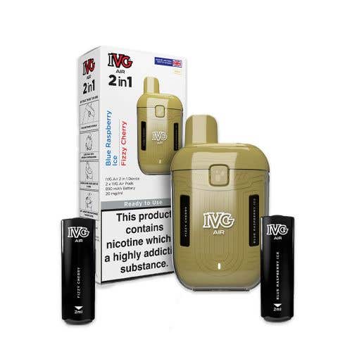 IVG Air 2-in-1 Rechargeable Disposable Vape Kit - Gold Edition
