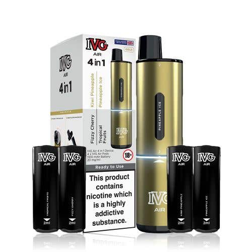 IVG Air 4-in-1 Disposable Vape Kit -  Gold Edition