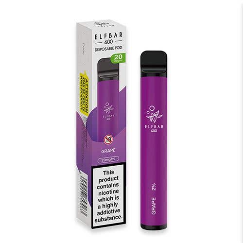 Elf Bar 600 Disposable Vape Kit - 20 mg - Grape