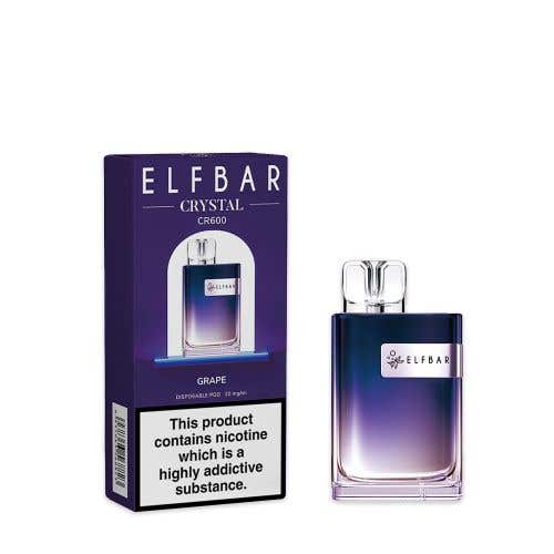 Elf Bar Crystal CR600 Disposable Vape Kit - Grape