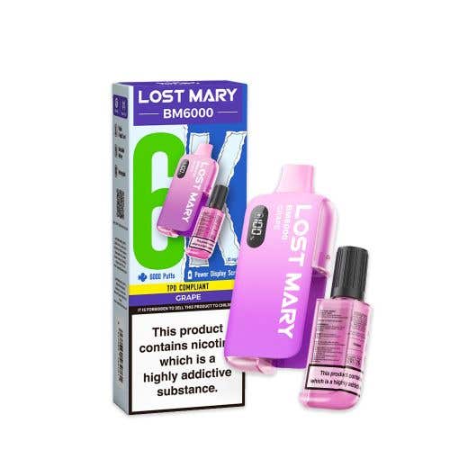 Lost Mary BM6000 Disposable Kit - 20mg - Grape