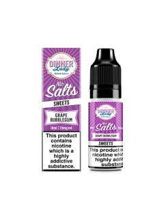 Dinner Lady Sweets Grape Bubblegum Nic Salt Vape Juice