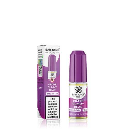 Bar Juice 5000 Grape Gummy Bear Nic Salt E-Liquid - 5mg