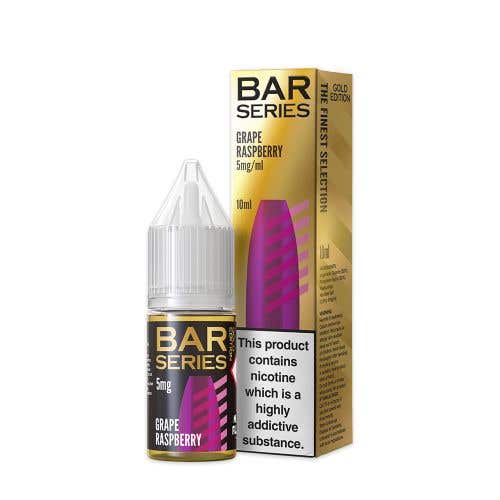 Bar Series Gold Edition Grape Raspberry Nic Salt E-Liquid - 5mg