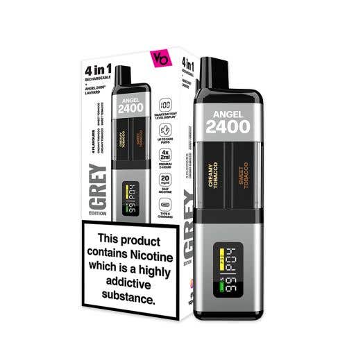 Vapes Bars Angel 2400 Prefilled Pod Kit - Grey Edition
