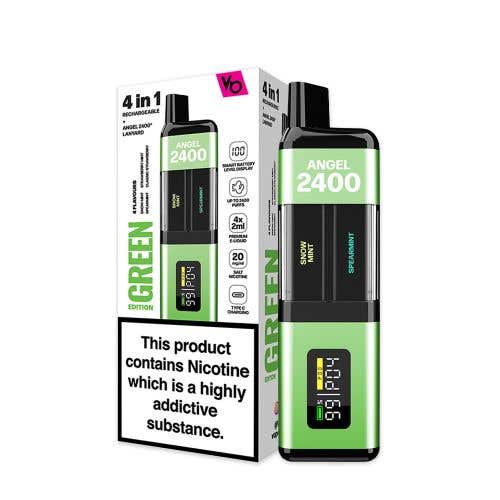 Vapes Bars Angel 2400 Prefilled Pod Kit - Green Edition