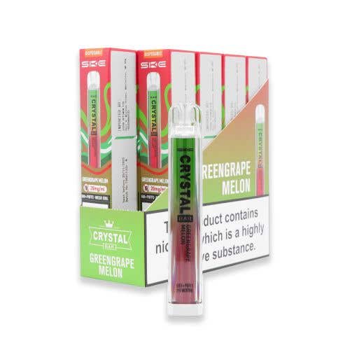 SKE Crystal Bar Disposable Kit 10 x Multipack - 20mg - Green Grape Melon