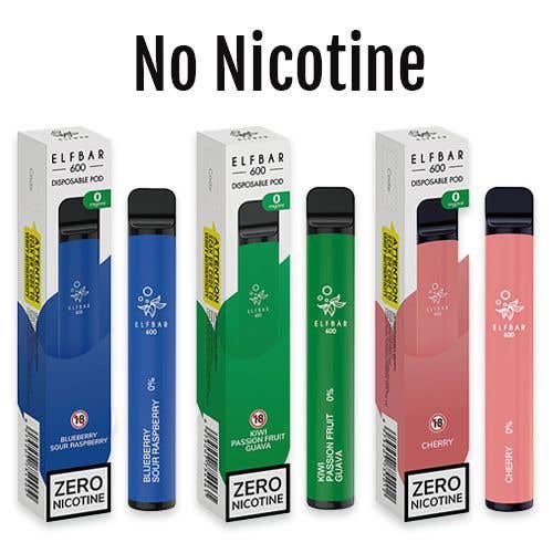 Elf Bar 600 Disposable Kit — 0mg (Nicotine-Free) - Group