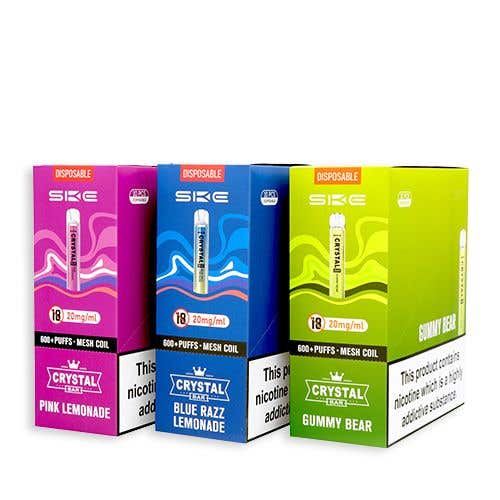 SKE Crystal Bar Kit 10 x Disposable Vape Multipack - All flavours