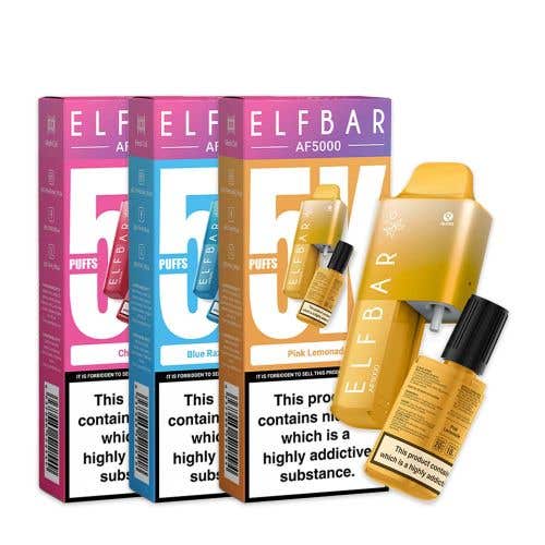 Elf Bar AF5000 Rechargeable Disposable Vape Kit - Group Image