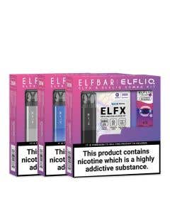 Elf Bar ELFX Pod Kit + Elfliq Nic Salt Combo Kit - Group Image