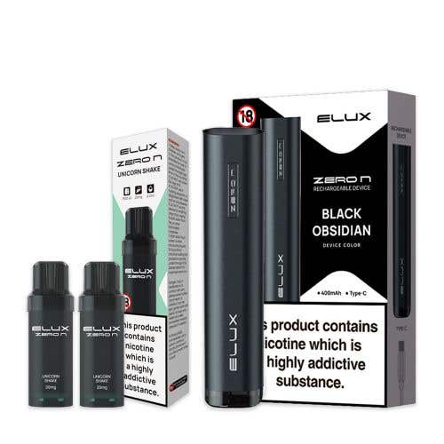 Elux Zero N Prefilled Pod Vape Kit - Group Image