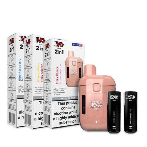 IVG Air 2-in-1 Rechargeable Prefilled Vape Kit - Group Image