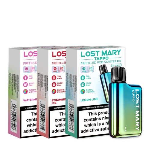 Lost Mary Tappo Prefilled Pod Vape Kit - Group Image