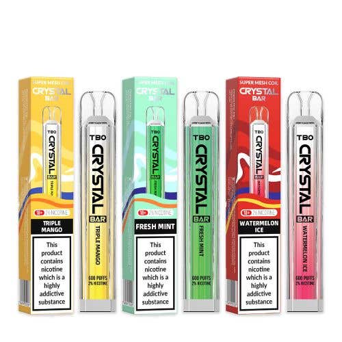 TBO Crystal Bar Disposable Vape Kit - Group Image