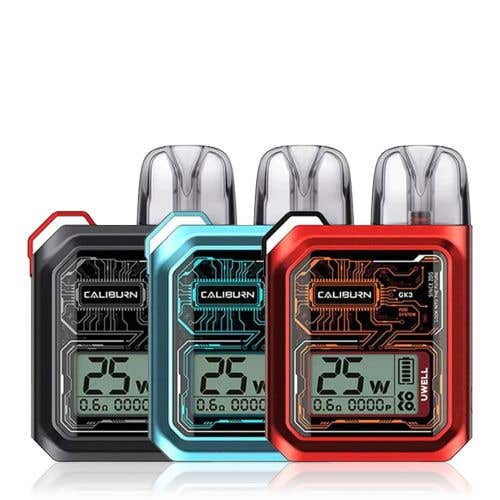 Uwell Caliburn GK3 Pod Vape Kit - Group Image
