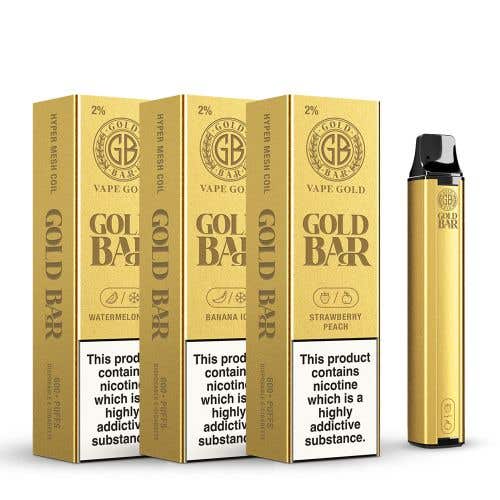 Vape Gold's Gold Bar Disposable Kit - Group Image