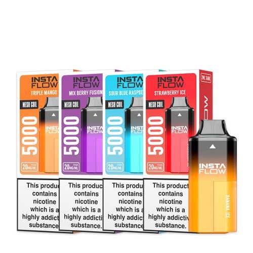 Instafill Instaflow 5000 Refillable Rechargeable Disposable Vape Kit - Group Image