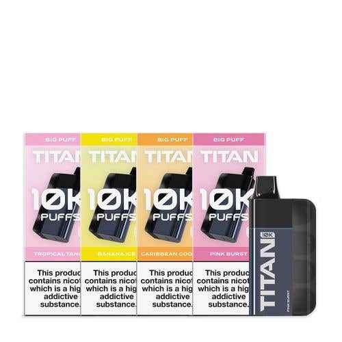 Titan 10K Rechargeable Disposable Vape Kit - Group Image