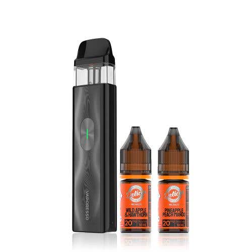 Vaporesso XROS 4 Mini Pod Vape Kit + 2 Deliciu Nic Salts Bundle - Group Image