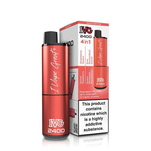 IVG 2400 Disposable Vape Kit- 20mg - Guava Edition