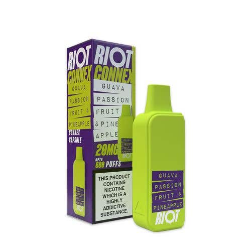 Riot Connex Guava Passionfruit & Pineapple Prefilled Pods - 10mg