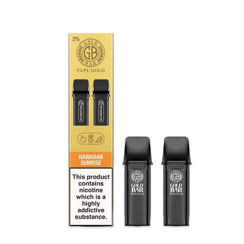 Vape Gold's Gold Bar Reload Prefilled Pods - Hawaiian Sunrise
