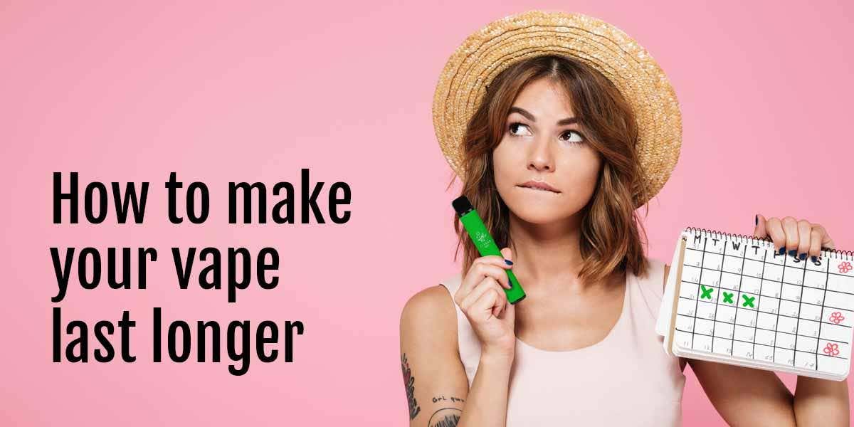 Making your single-use disposable vape pen last longer