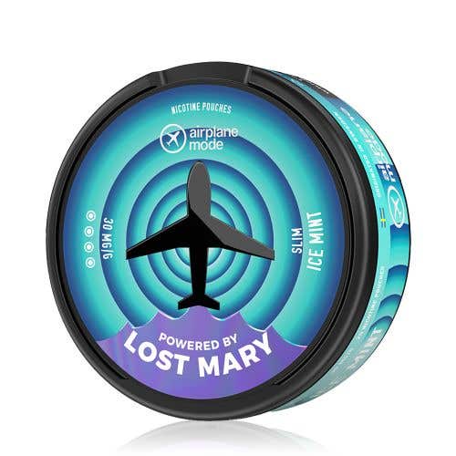 Lost Mary Airplane Mode Nicotine Pouches - 30mg/g Extra Strong - Ice Mint