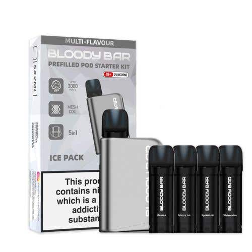 Bloody Mary Bloody Bar 3000 Rechargeable Disposable Vape Kit - Ice Pack