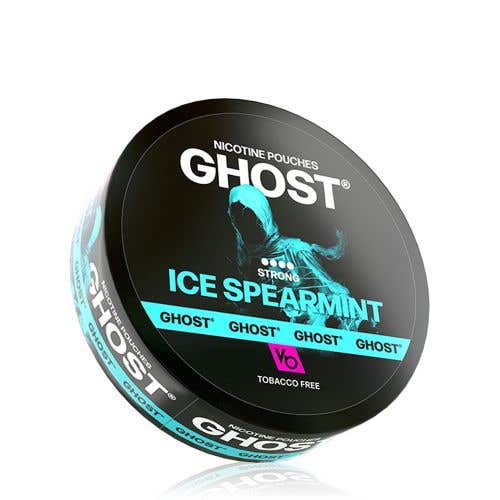 Vapes Bars Ghost Nicotine Pouches - Ice Spearmint - 25mg Strong