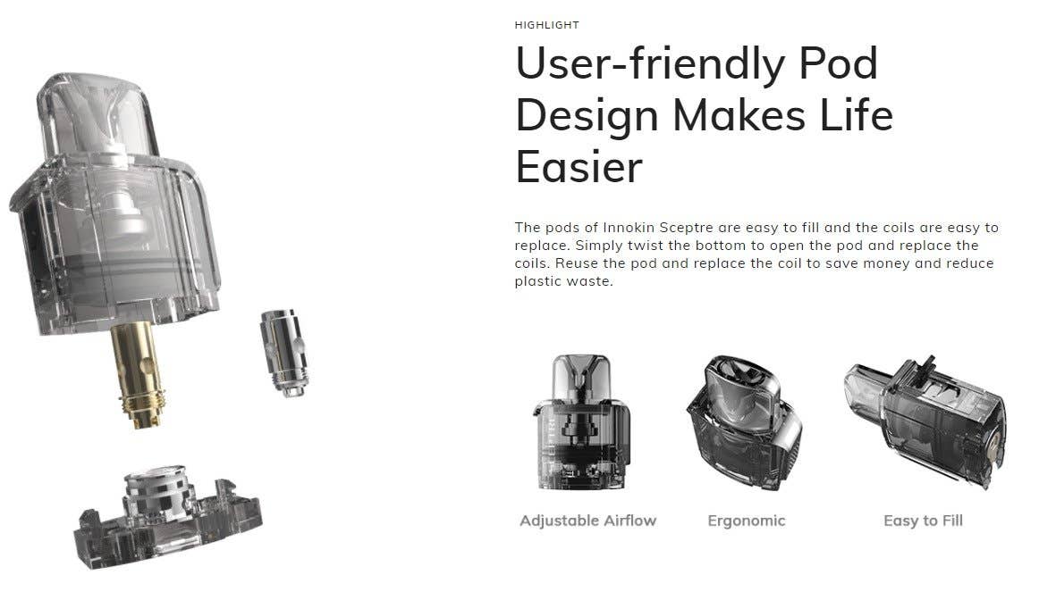 Ergonomic, easy-to-fill and the airflow is adjustable.