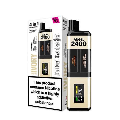 Vapes Bars Angel 2400 Prefilled Pod Kit - Ivory Edition