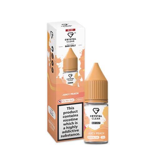 Crystal Clear Bar Salts Juicy Peach Nic Salt E-Liquid