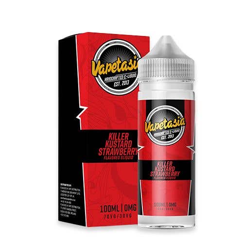 Vapetasia Killer Kustard Strawberry 100ml Short Fill E-Liquid
