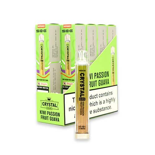 SKE Crystal Bar Disposable Vape Kit 10 x Multipack - Kiwi Passion Fruit Guava