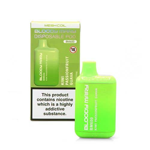Bloody Mary BM600 Disposable Kit - 20mg - Kiwi Passionfruit Guava