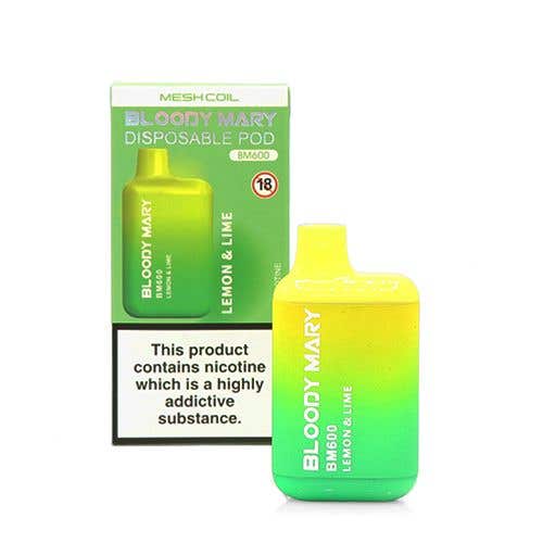 Bloody Mary BM600 Disposable Kit - 20mg - Lemon & Lime